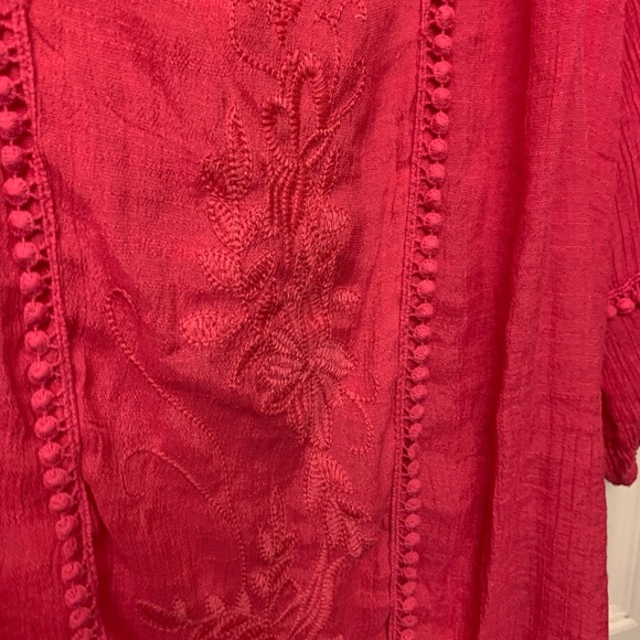 Zac & Rachel Women's Pink Blouse 1x EUC - Picture 4 of 4